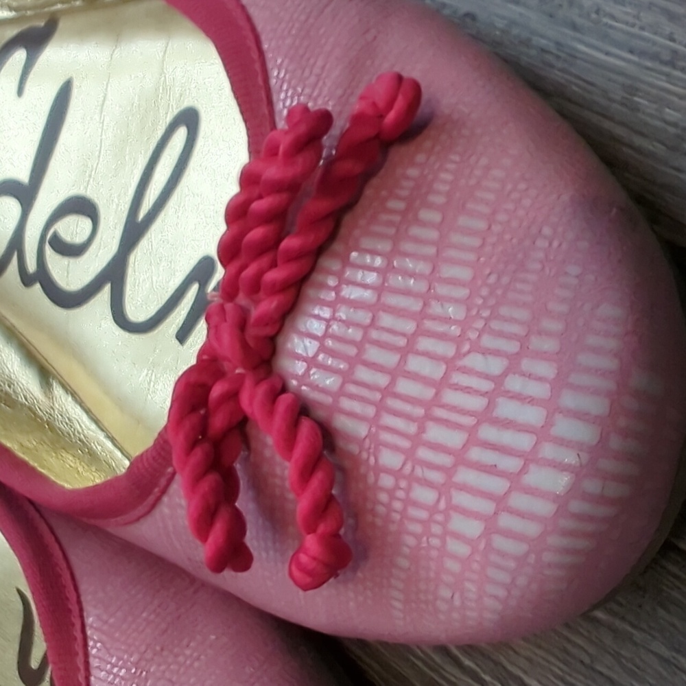 NWOT Sam Edelman Cherise - Fuchsia Ballet Flats w/ Bow- size 7.5 - Picture 3 of 8